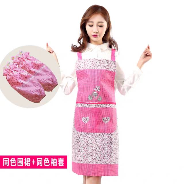 Apron Household Kitchen Attendant Cotton Overalls Women Fashion Men Waterproof And Oil Proof Waist