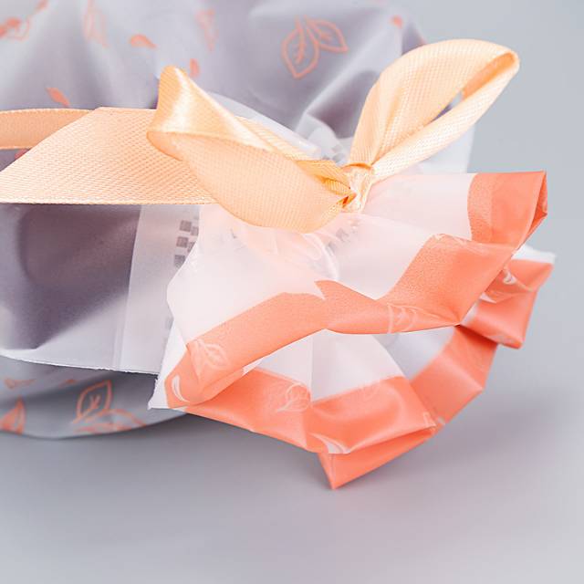 Custom Eva Scrub Clean Face Towel Bundle Pocket Soft Towel Roll Drawstring Bag Cotton Soft Towel Silk Belt Rope Bag Custom Made details Picture