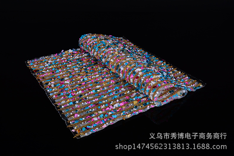 热熔背胶网钻水钻石头型+链条胶网鞋子配饰包包配件