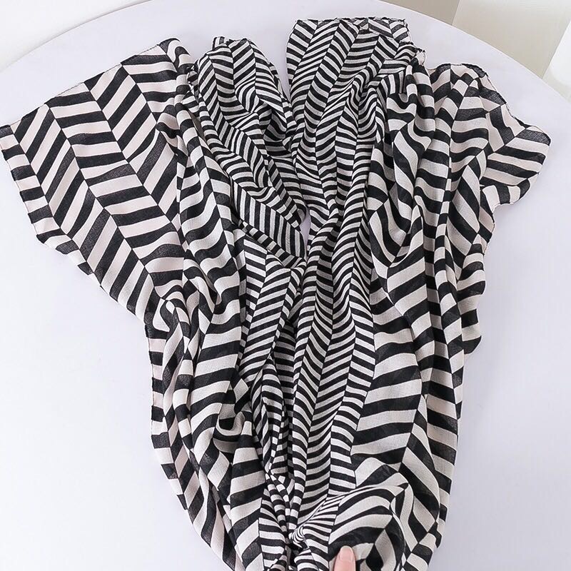 Women's Large Cotton Shawl Scarf Scarf Dual Purpose Spring And Autumn Specification drawing