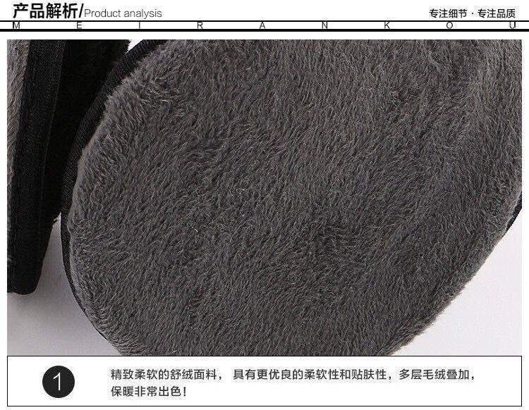 耳套耳罩保暖男耳包女冬护耳罩耳暖耳朵套冬季耳捂子护耳冬天耳帽灰色藏青色产品图