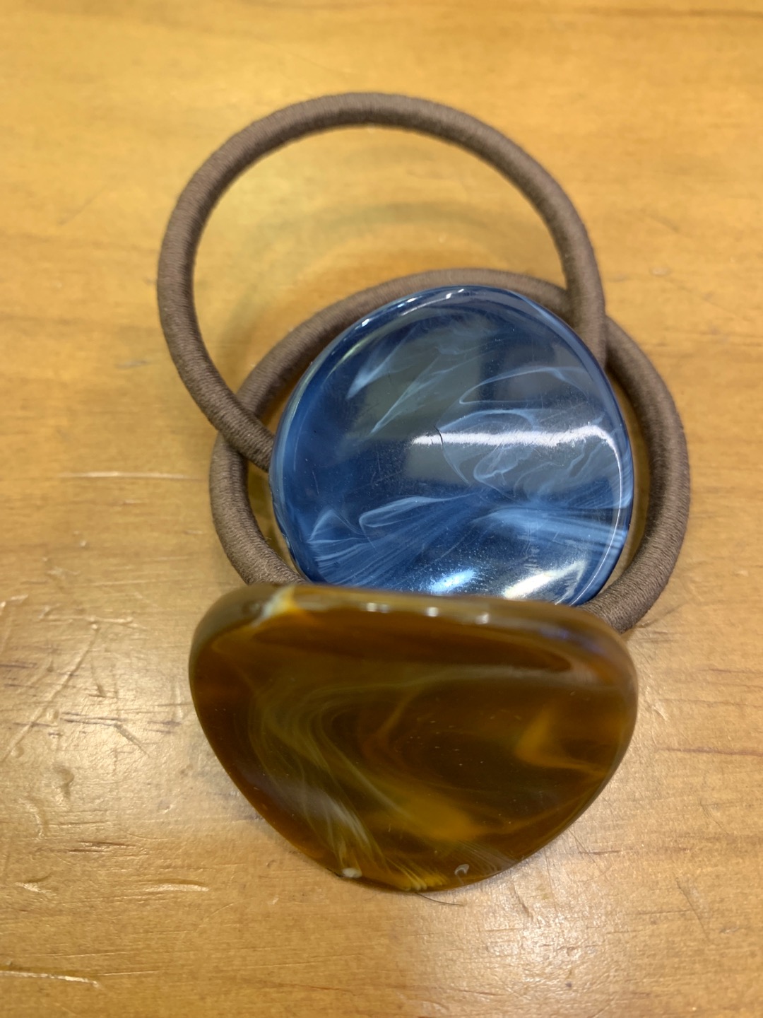 New acrylic concave rubber band daily ponytail hair accessory for girls details Picture