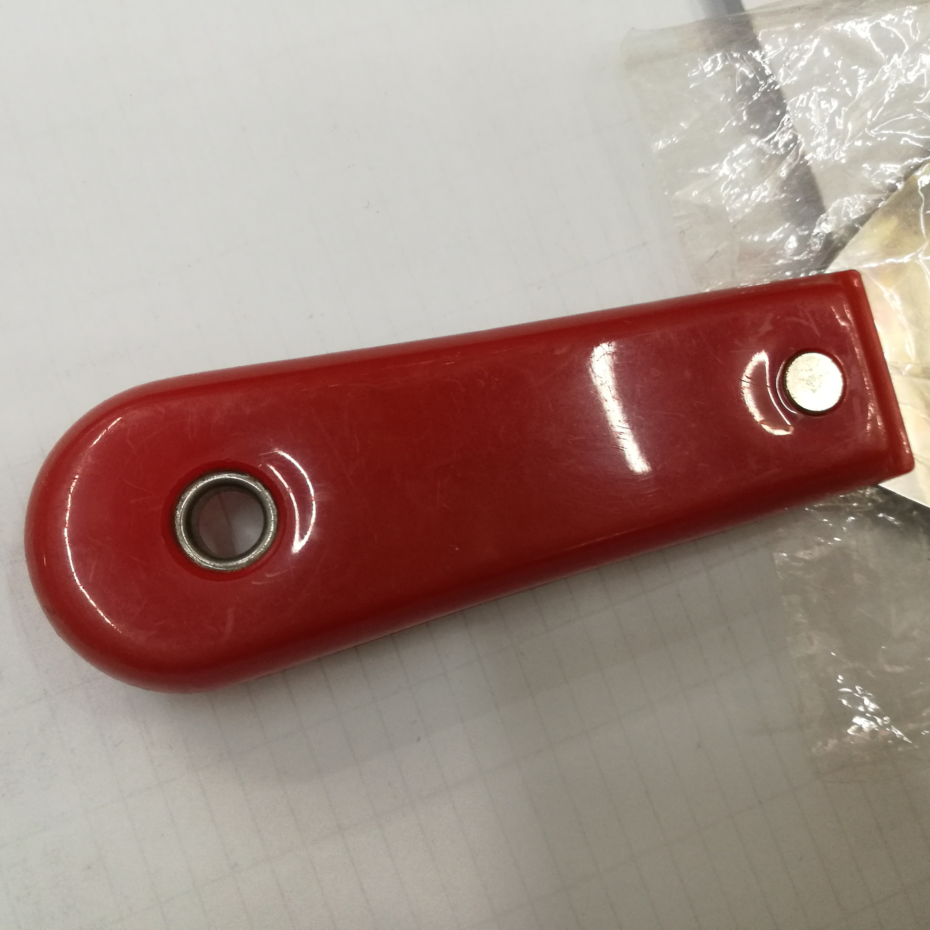 Wholesale of medium-sized plastic-handled stainless steel wall plaster shovels details Picture