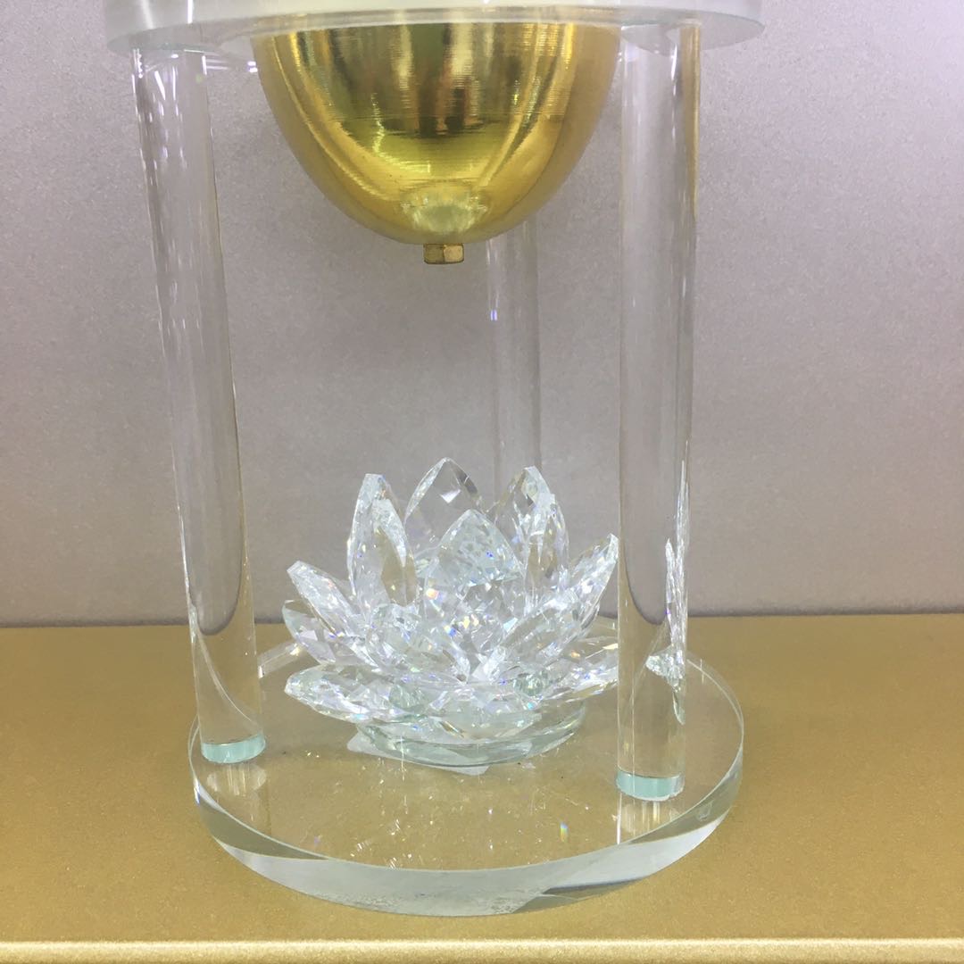 QYL 水晶铁艺镀金香炉家居装饰摆件电镀香炉细节图