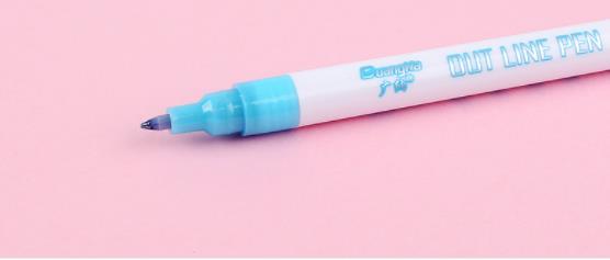 Metallic Color Outline Marker Pen, Water-Based Fantasy Double-Line Highlighter, DIY Painting Art Marker Set, Vibrant Colored Highlighters for Scrapbooking & Bullet Journal Specification drawing