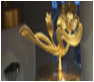 Pure copper, ceramic, can hold water and be used for flower arrangement, stable, environmentally friendly, grand Specification image