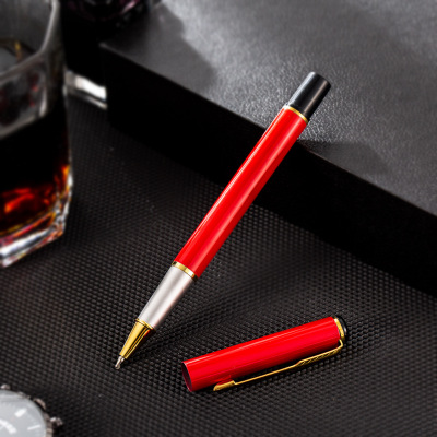 Factory Direct Sales Classic Business Metal Bead Pen 801 Office Advertising Gift Signature Pen Can Be Customized Logo Specification drawing