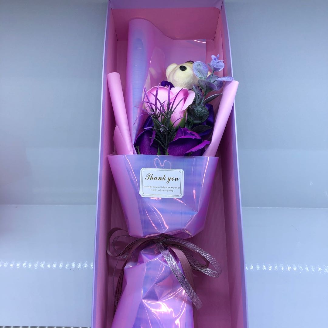Bear imitation Soap flower Valentine's Day Mother's Day gift home decor thumbnail