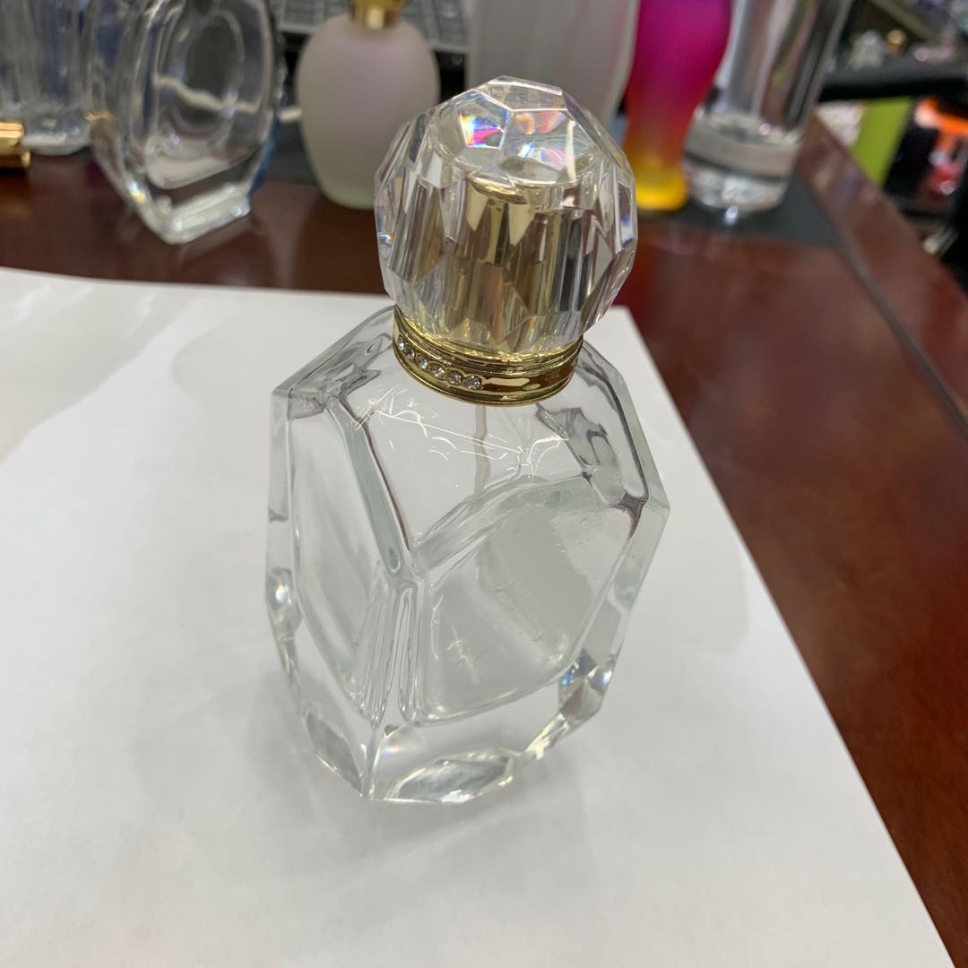 透明包装香水玻璃瓶多面玻璃小样粉装便携式高档细节图