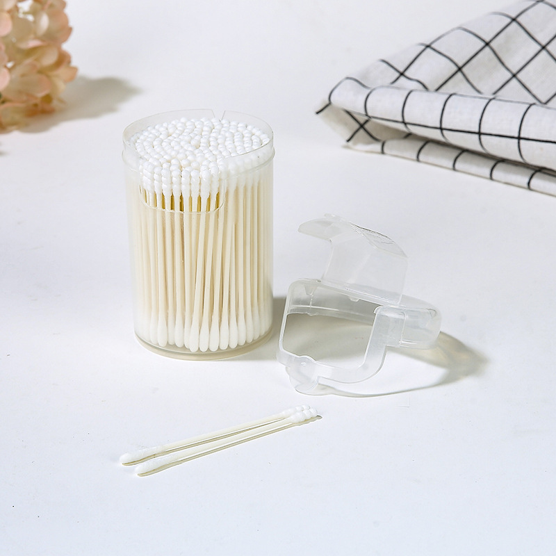 OEM200支细纸轴婴儿专用螺旋头多效清洁新生儿用棉签产品图