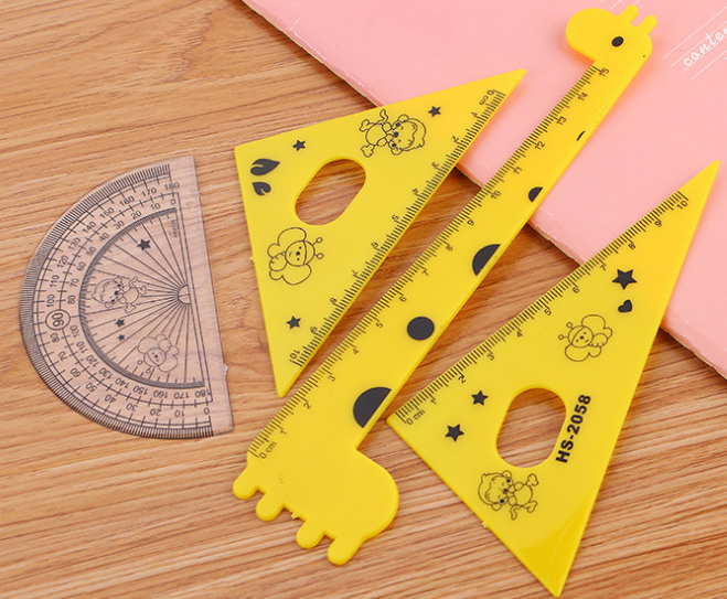 套装尺子儿童小学生用塑料长直尺文具用品折叠产品图