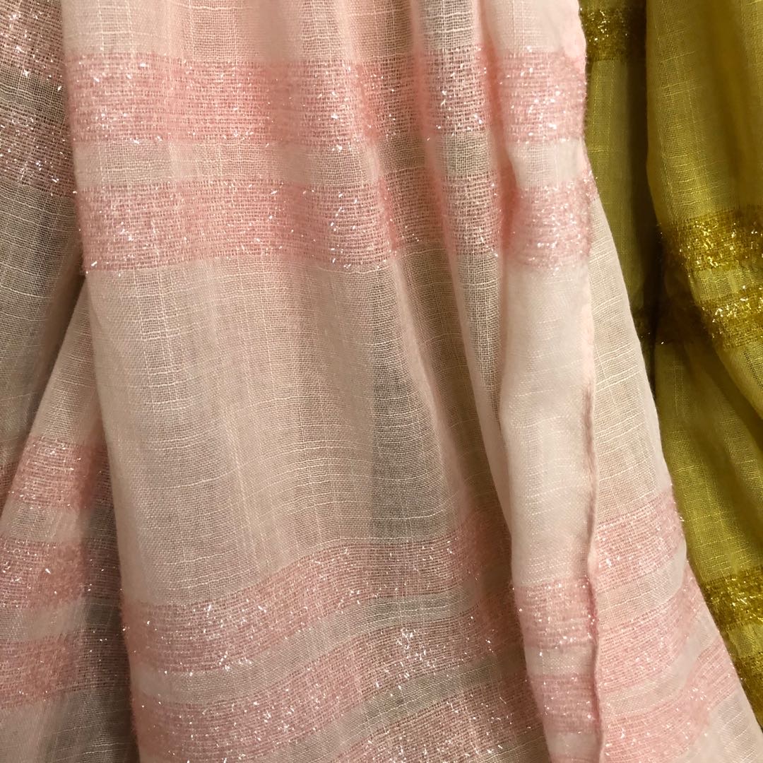 All-bamboo joint gauze fabric, bright silk bamboo joint gauze fabric, scarf fabric details Picture