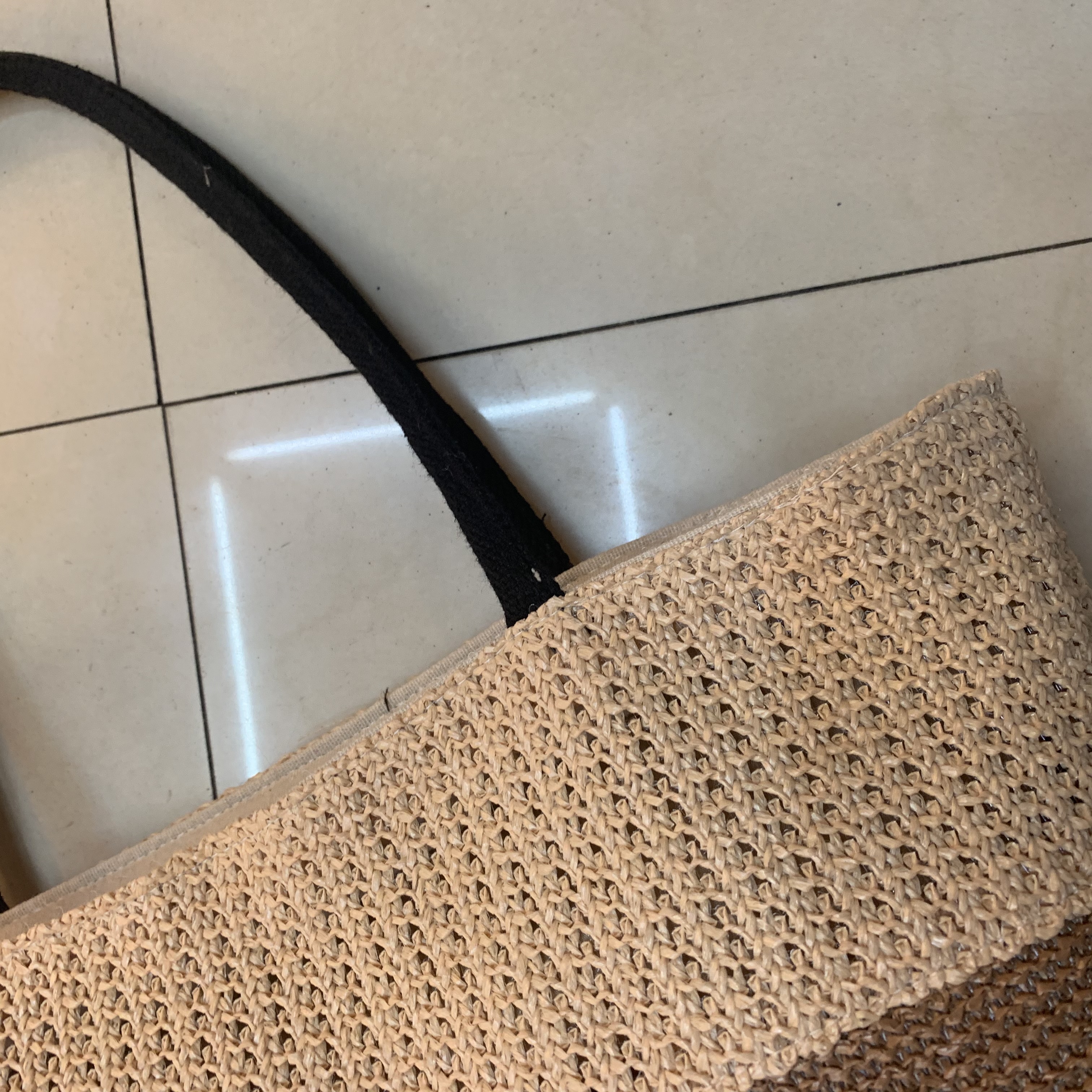 New Canvas Bag Beach Bag Youth Bag Going Out Space Mommy Bag Straw Bag Women's Hook Hook Hand Cloth Bag details Picture