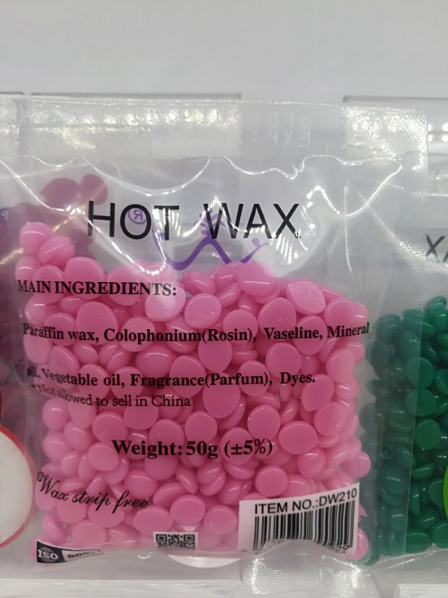 Hair removal wax bean Hair removal cream Peel-off paperless hot wax for male and female students, 50g bag for the whole body, armpits, limbs, beard and private parts details Picture