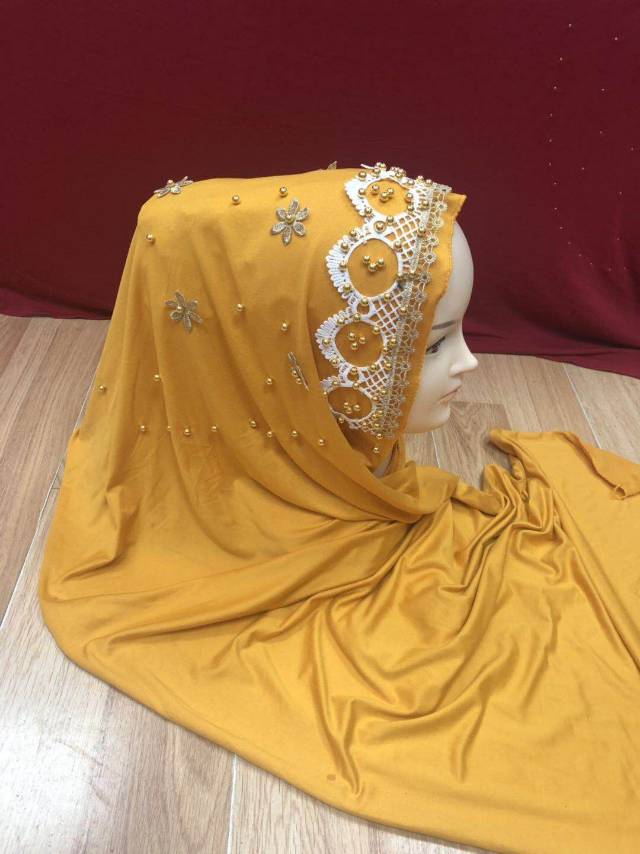 New style of women's Muslim headscarf patch hot diamond scarf headscarf