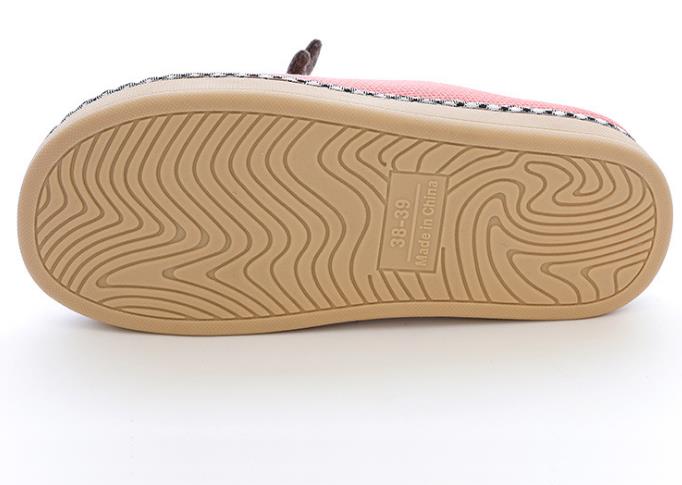 2020 New Home Suede Cartoon Bread Cotton Drag Female Indoor Warm Couple Corduroy Cotton Slippers Manufacturers Direct Supply Specification drawing