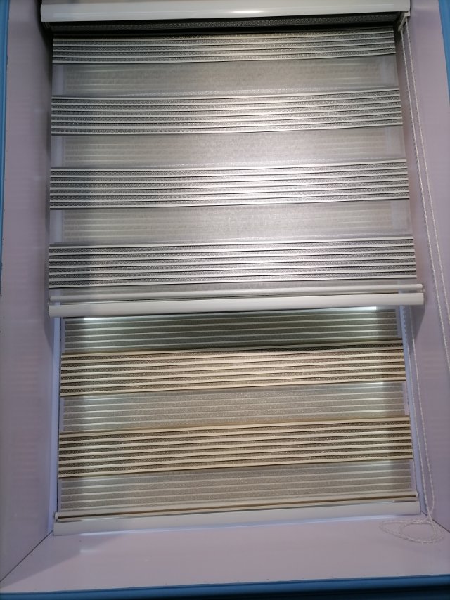 Korean-style roller blinds, Venetian blinds, light-blocking soft gauze blinds, double-layer gold silk jacquard, waterproof for bedrooms and bathrooms