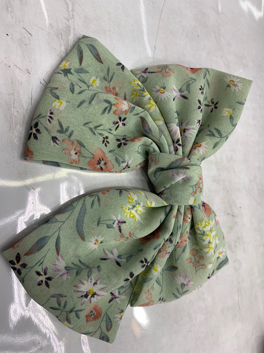 New fancy silk satin fabric bow hair clips for women's daily hair accessories