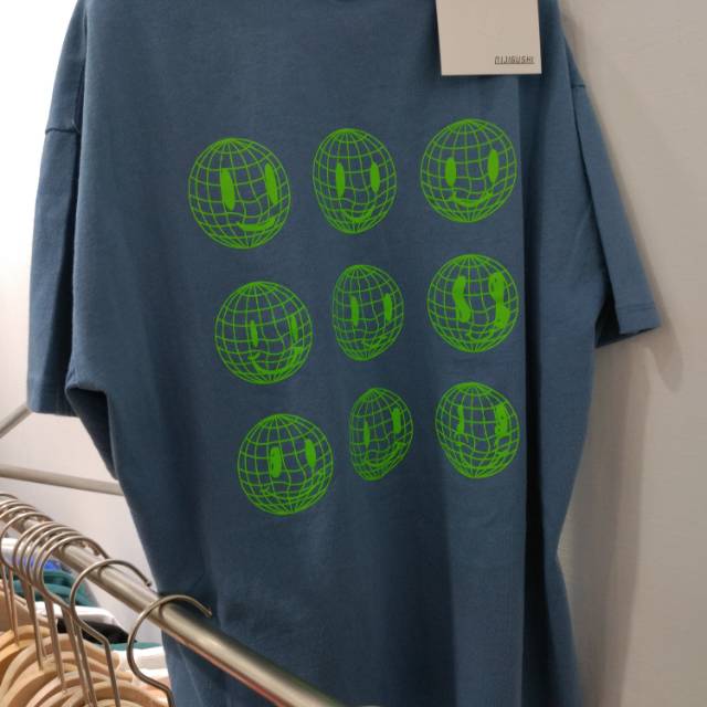 2021 New blue letter-printed short T-shirt (Sizes 120-160) details Picture