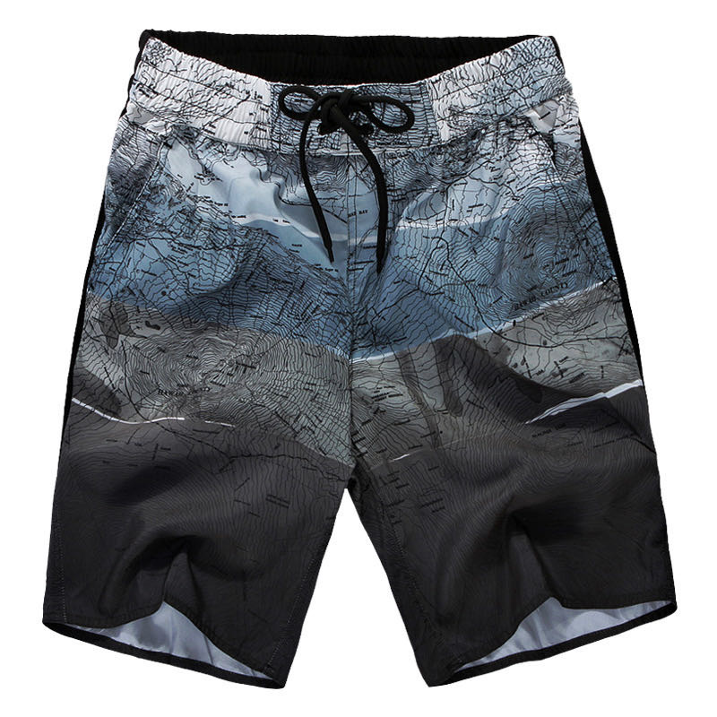 Summer Casual Beach Pants Men's Shorts Quick Dry Loose Large Size Five Quarter Pants Men's Big Shorts Korean Version Of Breeches