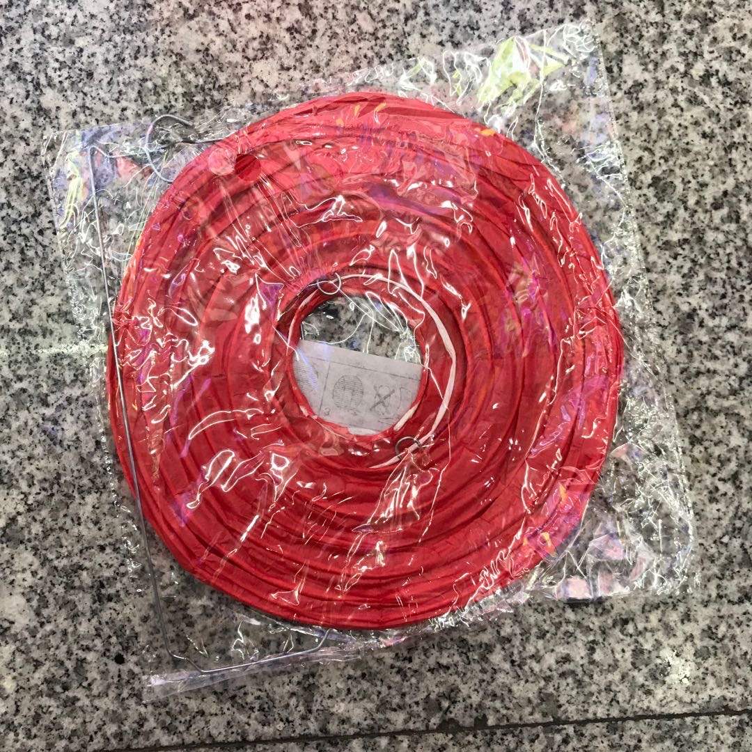 厂家直销批发折叠灯笼纸糊无蜡烛椭圆混色600pc