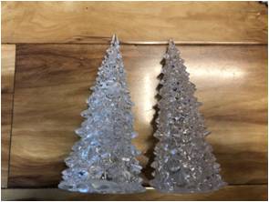 三层无底七彩灯发光树-透明款