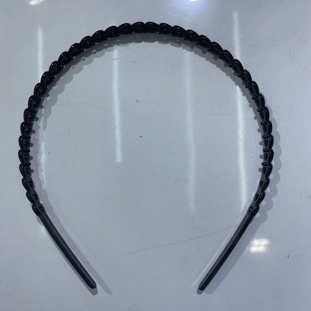 Hot new simple fashion love light plate black adult headband full figure