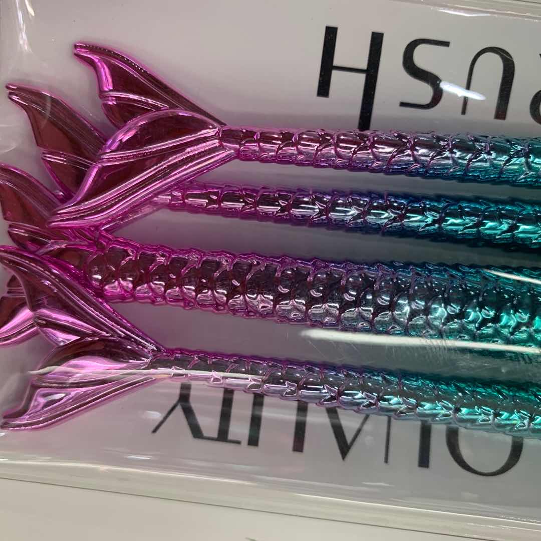 Mermaid Makeup brush, eyeshadow brush set, loose powder brush, Blush brush factory direct sales Specification image