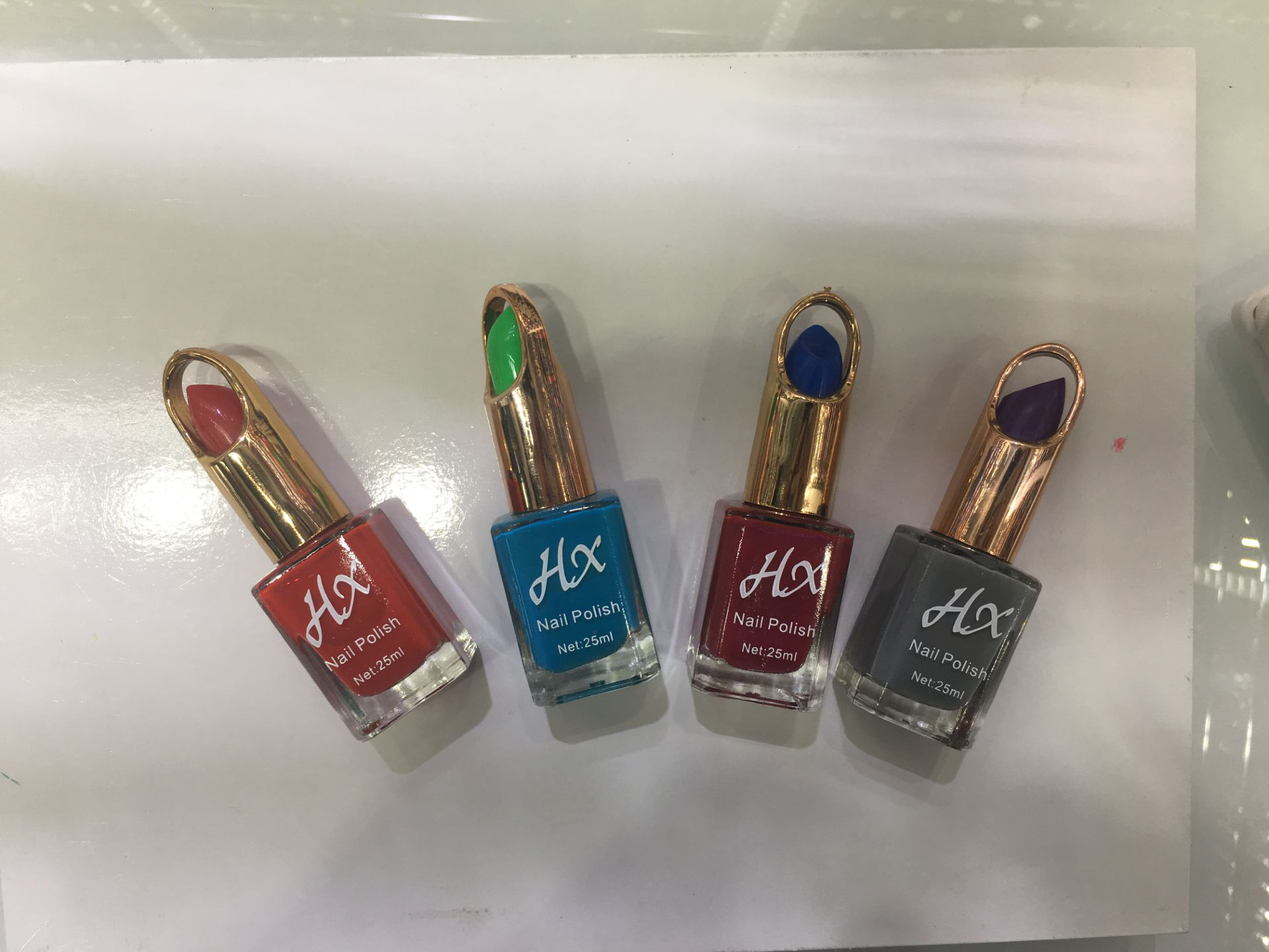 Model applying D-363 nail polish