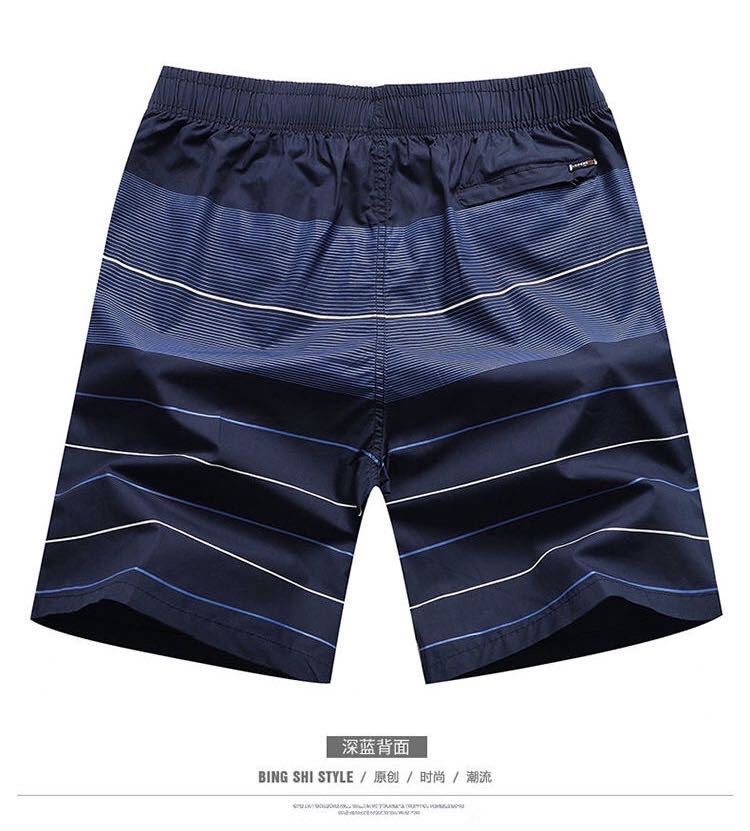 Summer Men's Five-Minute Beach Shorts Pure Cotton Big Pants Wear Loose Home Casual Flower Pants Home Trend details Picture