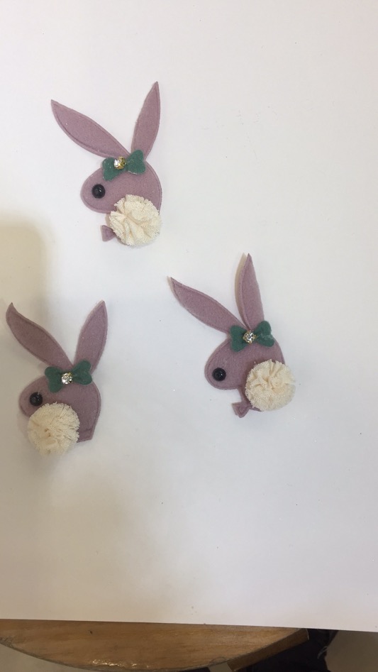 Manufacturers Direct Sales Of Cartoon Rabbit Cloth Flowers Handmade Diy Clothing Accessories Decorative Patch Patch Patch Patch Cloth Specification drawing