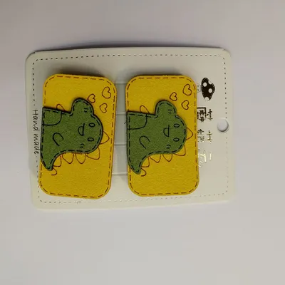Korean Version Of Fashion Kawaii Love Dinosaur Cute Girl Style Hair Card