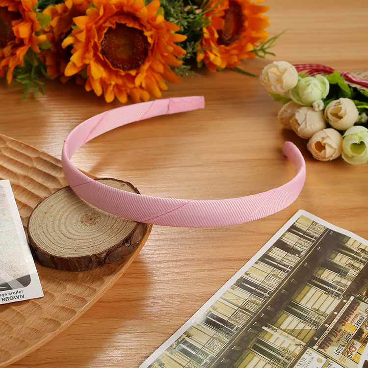 Korean style simple 15cm wrapped fabric plastic headband U-shaped creative headband, versatile and sweet hair buckle details Picture