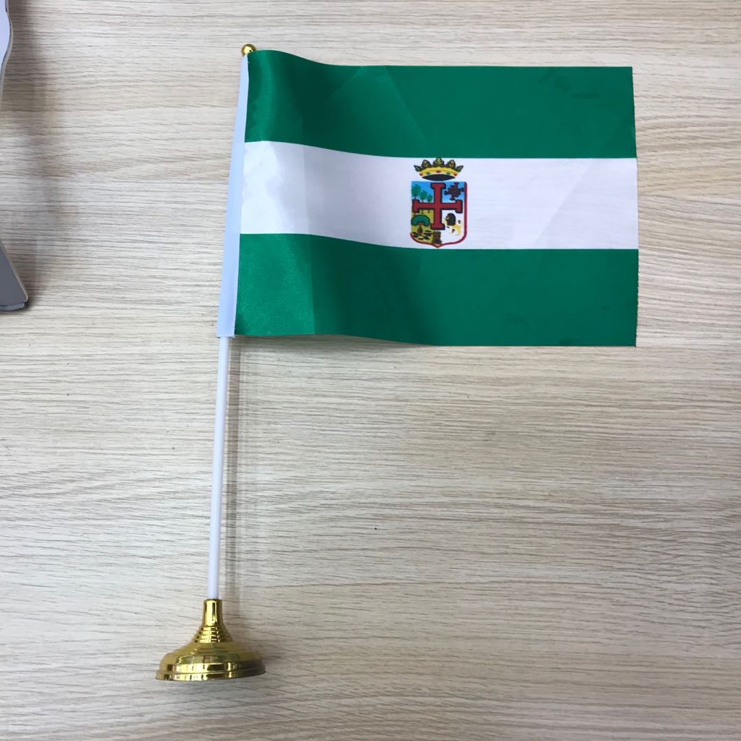 三角旗塑料底座桌旗国旗摆件小彩旗桌旗签约图