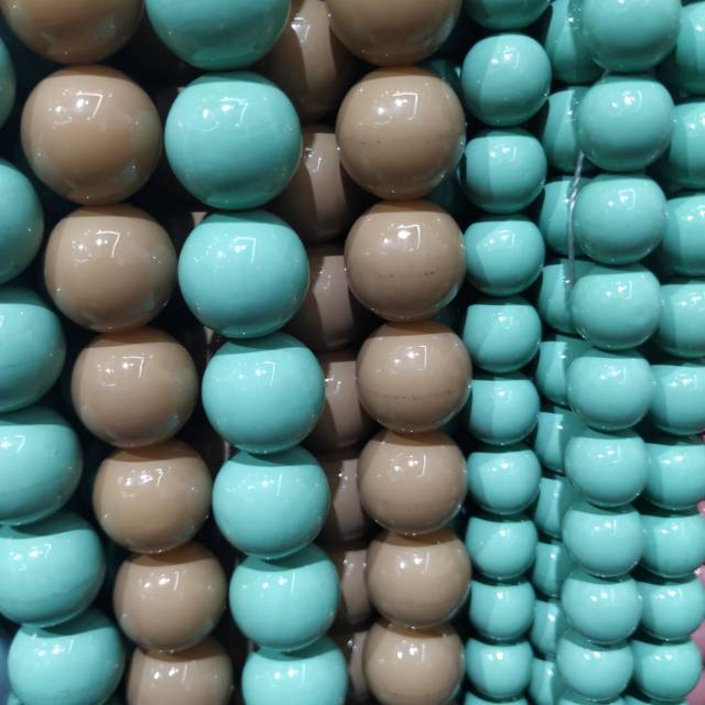 ABS pearl emerald green jewelry accessories Specification image