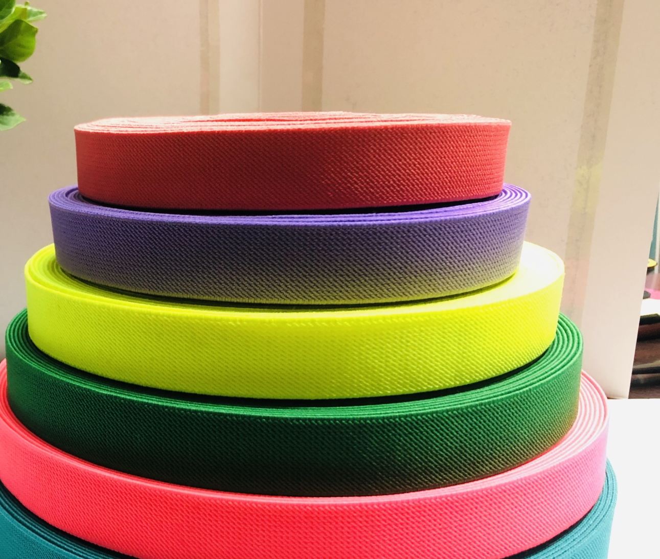 South Korea Ribbon Color Stripes Ribbon Diy Clothes T-Shirt Shoes And Hats Ribbon Ribbon Clothes Wrapping Cloth Accessories