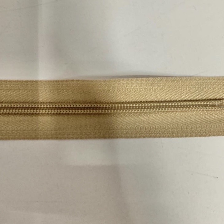Pants zipper accessories Nylon zipper closed short pull lock clothes pocket men's trousers front zipper light brown zipper Specification image