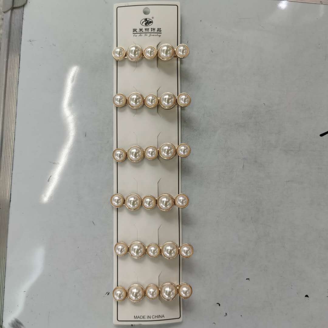 A new Korean-style fashionable women's hairpin pearl versatile and simple headband details Picture