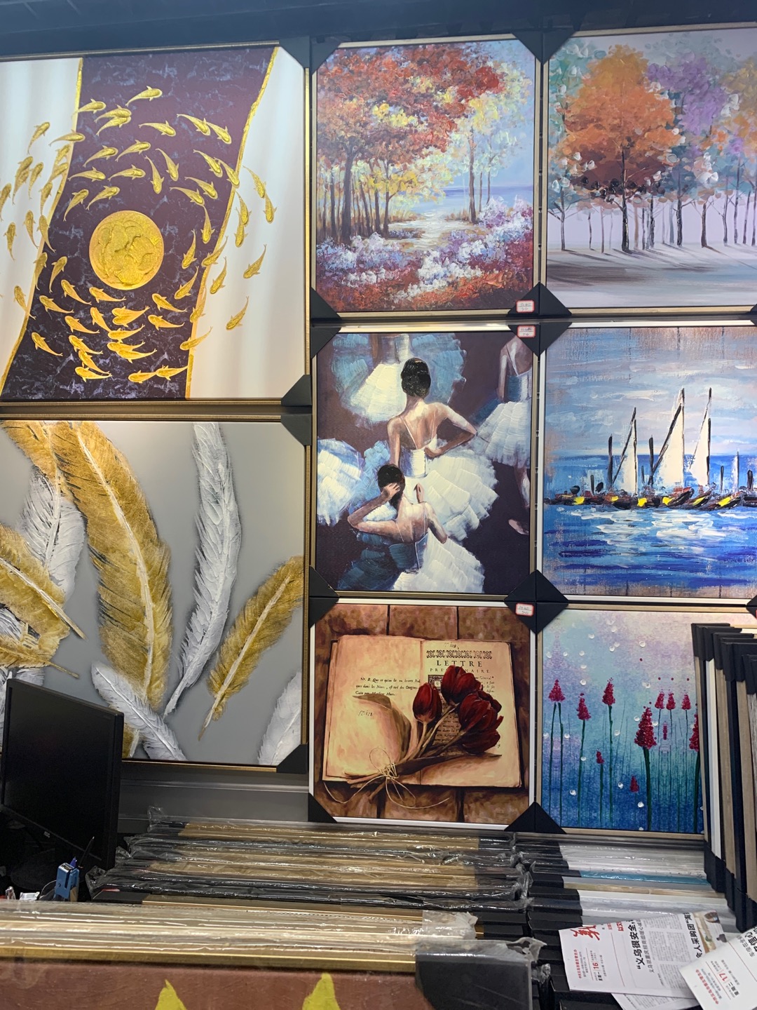 Another handcrafted oil painting scene in Yiwu City describe pic - 2