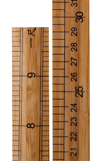 竹尺测量衣服的尺子服装裁缝工具木尺1米量衣尺30cm缝纫直尺市尺产品图