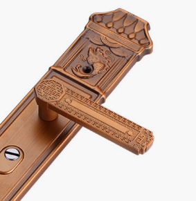 General Security Door Handle Door Lock Handle 1.2 Thick Panel Solid Thick Handle Door Door Door Pull Specification drawing