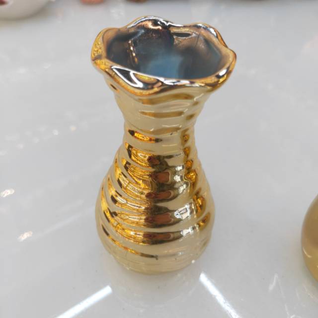 金属工艺品厂家直销电镀金色花瓶盛海品牌铜器铜葫芦摆件本命佛定制款细节图