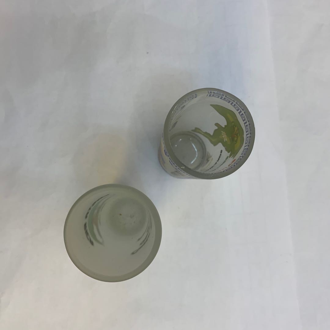 磨砂款平面玻璃笔筒北欧ins风格金色桌面收纳桶创意轻奢收纳盒彩色笔筒细节图