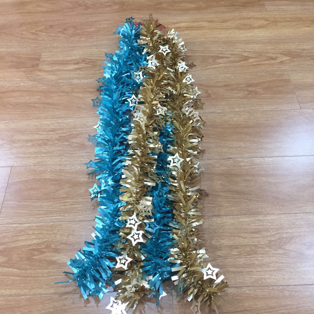 爆款圣诞装饰彩条拉花现货供应厂家直销