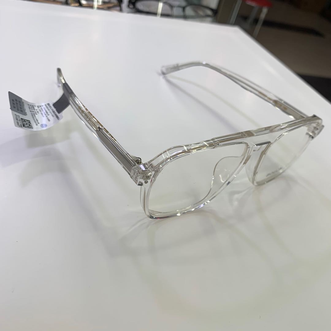 透明塑料材质镜框大框眼镜学生近视眼镜详情图3