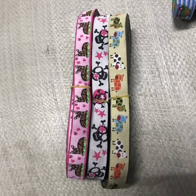 A Variety Of Cartoon Animal Computer Woven Wheat Pet Cute Collar Decoration With Children's Clothing Accessories Specification drawing