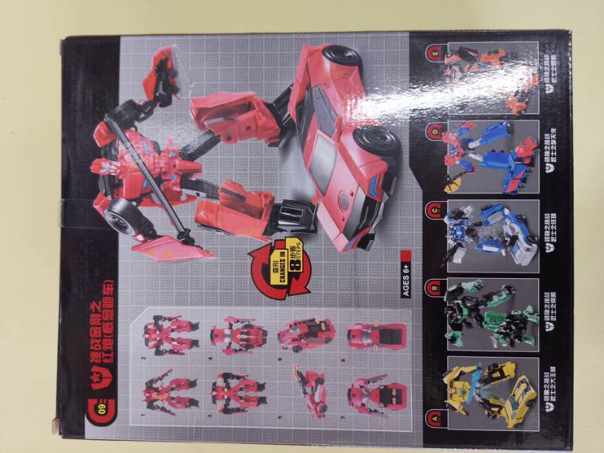 钢铁变形联盟之红炮手动变形玩具塑胶合金材质产品图