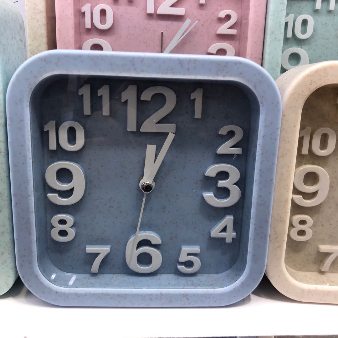Macaron Color Straw Alarm Clock Mechanical Loud Sound Alarm Creative Personality Students With Lazy Clock Simple Wake Up Children Specification drawing