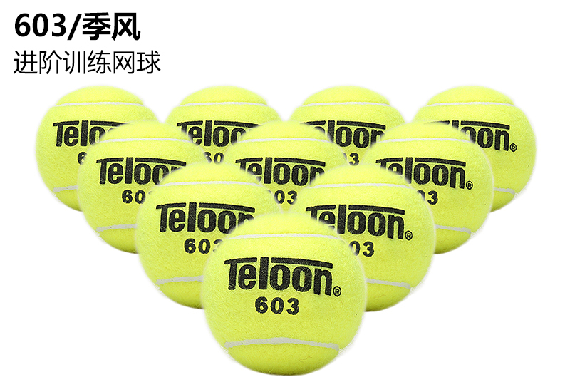 Teloon天龙网球训练球季风603比赛网球袋装耐磨产品图