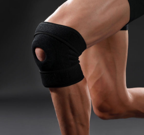 运动支撑护膝运动康复训练双侧可活動支撑钢板图